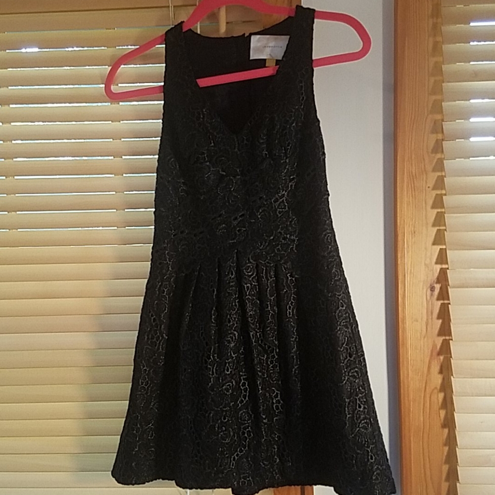 Anthropologie/Leifsdottir black cocktail dress